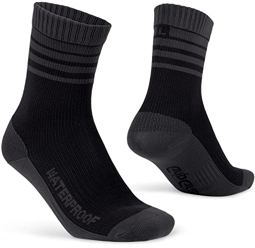 GripGrab Wasserdichte Winter Fahrradsocken mit Merinowolle Thermo Radsport | Winddicht, atmungsaktiv, hoher Bund - verstärkte Ferse & Zehenpartie - warm & trocken bei jedem Wetter