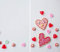 DAMU Hob Cover 2-Piece 30 x 52 cm Tempered Glass Chopping Board Pink Heart