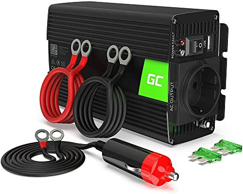 Green Cell 300W/600W 12V auf 230V Sine Wave Volt kfz Spannungswandler Wechselrichter Power Solar Inverter DC AC Umwandler Stromwandler Wohnwagen Auto Modifizierte Sinus Zigarettenanzünder Steckdose, INV01DE, .300W Modifizierte Sinus 12V