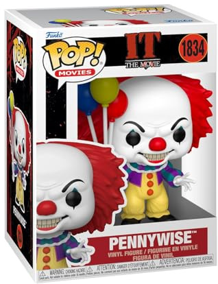 Funko POP! Movies: IT - Pennywise (1990) | Official Merch - Collectable Vinyl Figurine for Shelf Display - Birthday Gift Idea for Fans and Collectors