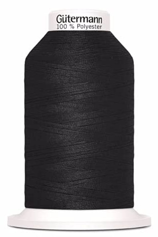 Gütermann G715263-000 Nähgarn, Polyester, 000 Schwarz, 1000 m, meter