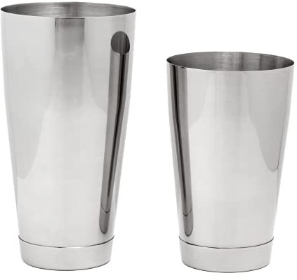 The Art of Craft Boston Shaker Set: dos piezas de 510 ml y 783 ml de acero inoxidable con peso profesional Bartender coctelera
