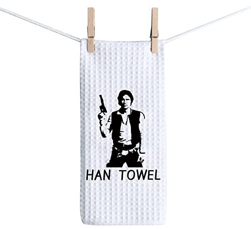 BAUNA Han-Handtuch, Geschenk, Küchentuch, saugfähig, schnell trocknend, Waffelweave, Polyester/Nylon (80/20), Han-Handtuch, Einfarbig, 40.6 x 61 cm, Dekoration, Einweihungsgeschenk