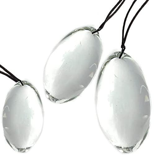 Glas Analkugeln Anfänger Set Entenei Eiförmiges Glas Anal Butt Plug Mit Loch, Kristallglas Anal Ball Tragbares Seil Glas Dildo Großes Ei Anal Massage Masturbation Frauen Männer Sexspielzeug