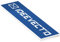 Plaque boite aux lettres personnalisable dimension 100 x 25 mm BLEU - Plastique PVC Acrylique - résistant aux intempéries et aux UV - autocollante adhésive au verso produit