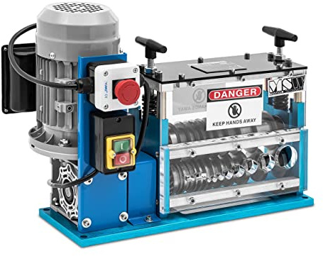 MSW MSW-WIRESTRIPPER-Y38 Kabelschälmaschine 750 W 10 Einschübe 25 m/min Kabelabisoliermaschine elektrisch