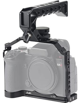 Hersmay Cage en aluminium pour appareil photo Panasonic Lumix DC-S5 II/G9II Noir