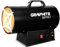 GRAPHITE Gasheizgerät Gas-heizung 15/30 kW, Druck 0,7 bar, Druckregler, 1,5 m Schlauch, Piezozündung, 18-V-Akku-Version, ohne Batterie, Funktioniert mit 2,0Ah und 4,0Ah Batterien (30kW)