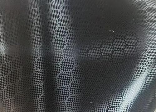 4D Waben Carbon Folie Schwarz, Seidenmatt mit Luftkanälen, Carbonfolie, Car Wrapping 0,5m x 1,52m