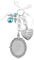 1 Stück Brautstrauß Charm Foto, Wedding Bouquet Charm, Memorial Foto Charm, Ovale Foto Charm, mit Schleifenknoten Hochzeitsstrauß Foto Charm, für Hochzeit Bräutigam Braut Charms DIY Zubehör