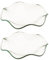 TOPPERFUN 2 Pièces Plateaux en Verre Transparent, 2 x 12 cm, Plateau D'huiles Essentielles D'aromathérapie, Diffuseur D'huiles Essentielles, Chauffe-cire Parfumée