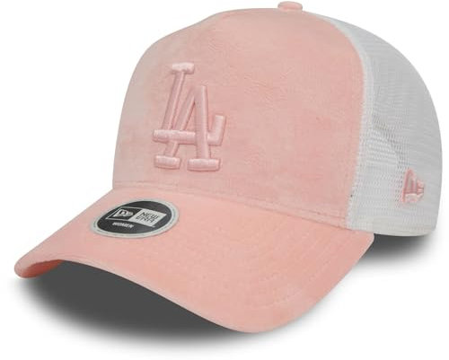 New Era Trucker Femme Cap - Velours Los Angeles Dodgers Pink