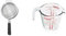 OXO Good Grips 20.3 cm Strainer & Pyrex Measuring Jug 500ml | Capacity 568ml / 20 Ounce | P586, Multicolor