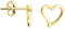 SOFIA MILANI - Damen Ohrringe 925 Silber - vergoldet/golden - Herz Ohrstecker - E2549