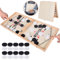 Herenear Tisch Hockey Spielzeug, Interaktive 2-in-1 Eltern-Kind Interaktion Katapult Brettspiel, Tischhockey Holz, Schnell Sling Puck Match-Spiel, Portable Schachbrett-Set, Partyspiele