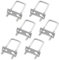 Aoyswuz 6 Piezas M8 Pernos en U 40 * 100 mm Pernos en U Cuadrados 304 Inox Abrazadera Cuadrada Pernos para Fijar Tuberías, Tracción de Automóviles, etc.