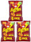 Smiths Frazzles Bacon Multipack Crisps (6 x 20g) X 3 Pack, Crispy Bacon Flavour Corn Snack, Baked, not fried, No artificial preservatives, Suitable for vegetarians, 97 kcal per pack