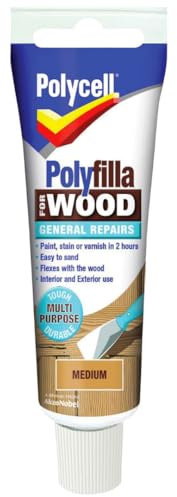 Citystores® Polyfilla 75g Medium Brown Wood Filler - Professional Grade Wood Repair Paste for Filling Cracks, Holes, and Defects - Ideal for Interior