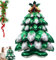 Globo de árbol de Navidad - Decoración inflable para las vacaciones, globo de temporada de pie | Grandes decoraciones navideñas para eventos festivos, globo de pie para árbol de Navidad para