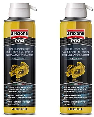 Generico 4114 Kit Promo 2 Pezzi PULITORE per VALVOLA EGR Motori Diesel. 200 ml Nuova Formula. Pulizia del sistema di aspirazione senza smontaggio della valvola EGR.