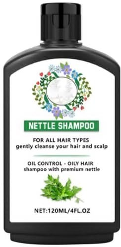 Brennnessel Shampoo Stärkendes, Brennnessel Shampoo Bio, für Fettiges Haar, ölreduzierendes, Haare Glätten 140 ml