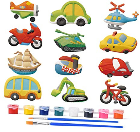 TOBBOMEY Juguete De Pintura Para Niños Kit De Yeso 12 Unidades Ideal Para Jardín De Infantes