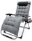 Garten Liegestuhl Klappbar,Sonnenliege Klappbar, Liegestuhl, Extra groß Gartenliege,Extra Breit 72cm Klappbare Gartenliege, für Patio-Garten-Strand-Pool, mit Kissen-Unterstützung 200kg (Hellgrau)