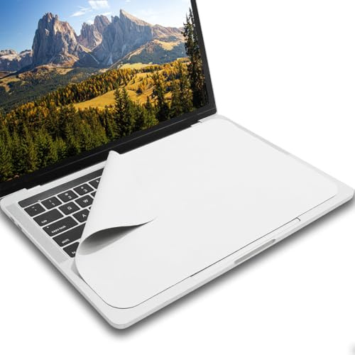 PNPGDYK Copritastiera Macbook Pro 15/16, Pellicola Macbook, Screen Protezione Imprint Tastiera Fodera in Microfibra e Panno di Pulizia 15/16 MacBooks