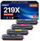 NOGIVY 219X Toner Kompatibel für HP 219A 219X Toner für HP Color Laserjet Pro MFP 3302FDWG 3302SDWG 3302FDNG 3202DW 3302FDW 3302SDW 3302FDN 3202DN W2190A (1 Schwarz 1 Cyan 1 Gelb 1 Magenta, 4er-Pack)