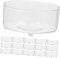KICHOUSE 100Piezas Vela Clara de Plástico para Resistente Calor Usar para Velas