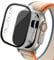 EKSIL Funda de cristal para Apple Watch Ultra 2, Protector de pantalla de PC para smar twatch de 49mm, cubierta templada, accesorios de banda de la serie iwatch(Transparent 03,Ultra 49mm)