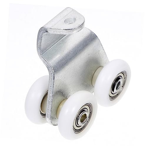HOUDERCO Rouleau De Porte Coulissante Métal Antirouille Silencieux Roue De Guidage Pour Porte D'armoire Coulissante Adaptable Intérieur Et Extérieur