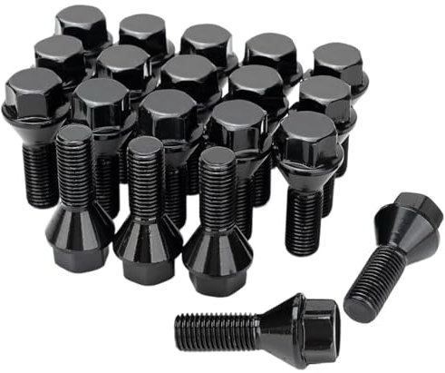 BASPHHH Bulloni Cerchio Compatibile con Jeep per Compass 2017 2018 2019 per Cherokee 2014-2023 Bullone per Ruota M12x1,25