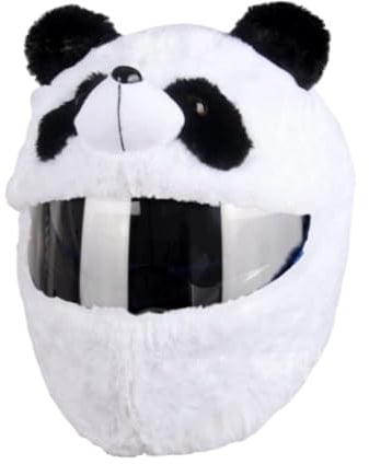 Generisch Motorrad Plüsch-Helmschutzhülle, Halloween Lustige Motorcycle Helmet Cover, Kürbis/Kaninchen/Schwarze-Katze/Teufel Cartoon Helm-Überzug, Universeller Zubehör für Motorradhelme