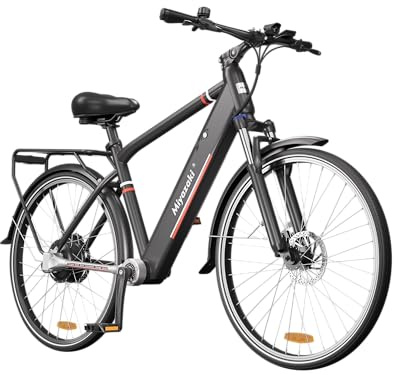 Miyazaki GC1995 Bicicletta Elettrica Urbana 26 con Drive ad Albero, Sensore di Coppia, Motore 600Nm, Batteria Rimovibile 48V 14Ah, Fino a 150KM, Zero Manutenzione, E-bike per Uomo e Donna