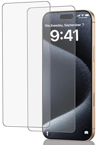 ICESPRING für Panzerglas Matt für iPhone 16 Pro Schutzfolie, 2 Stück Fingerabdruck-ID Panzerfolie für Apple iPhone 16 Pro Mattes Folie, 9H Härte Schutzglas für iPhone 16 Pro Panzer Schutz Glas