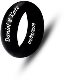 MMXX Personalisierte 8MM/6MM Silikon Ringe für Ihn Individuell Gravierte Silikon Eheringe für Herren Verschiedene Ausführungen von Gummiringen für Outdoor/Fitnessstudio/Geschenk