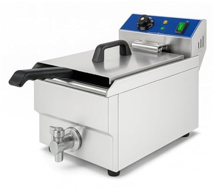 Friteuse Électrique avec Vanne de Vidange – 10 Litres – 3600 W