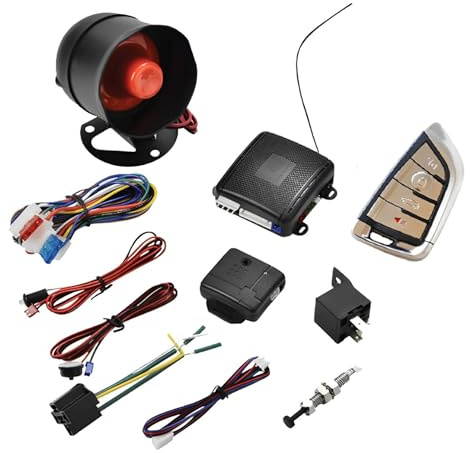 KIXZSAZ 12V Auto Alarmanlage Telefon APP PKE Keyless Zentralverriegelung Sensor Kit Sicherheit Alarm System Alarmanlage Zentralverriegelung, T372 Fernbedienung