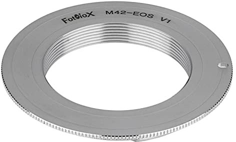 Fotodiox Lens Mount Adapter Compatible with M42 Type 1 Lenses on Canon EOS EF/EF-S Cameras