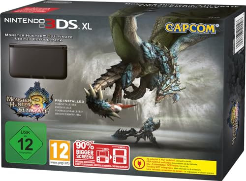 Console Nintendo 3DS XL noire + Monster Hunter 3 - Ultimate - édition limitée