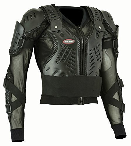 MCW Gear Scorpion Black Body Armour MX Motocross Motorcycle Mountain Cycling Skating Snowboarding spine Protector Guard Bionic Jacket (UK, Alpha, 3XL, Regular, Regular, Black)