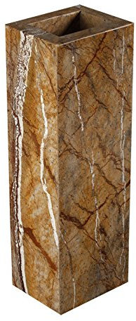 Vaso di design in marmo indischem, Marmo vaso, vaso Portafiori, massiccio, rettangolare, dimensioni: 30 x 10 x 8 cm, peso: 3,35 kg