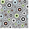 Bilderwelten Kreise Mustertapete inkl. Kleister 336x336cm - Vliestapete Made in Germany - Tapete geometrische Muster Schlafzimmer - geometrische Tapete - Wandtapete Wohnzimmer Flur T_1240