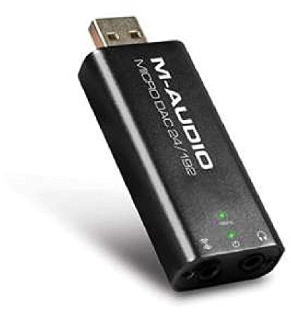 M-Audio Micro DAC 24/192 Tragbarer 24bit/192kHz Analog-Digital-Wandler