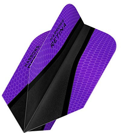 HARROWS retina-x Dart Flights – 10 Sets (30) – 100 micron Extra Stark – Slim – Lila