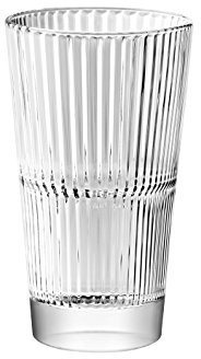 BARSKI – Europäischen Glas – Hiball tumbler- stapelbar – Stecken, das nicht – kunstvoll Designed – 13.5 oz – Set von 6 Highball Gläser – Made in Europe