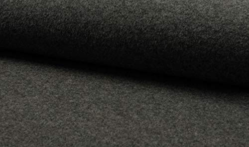 Luxus 100% Wollwalk Gewebematerial – Mittelgrau - 1MTR 145cmx100cm
