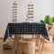 Flei Tabletop Protector 140x220cm, Moderne Tischdecke, Abwaschbar Hitzebeständig Feuchtigkeitsbeständig, Cafe,Party oder,Buffettisch - Gitter