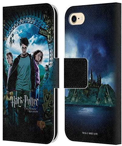 Head Case Designs Officially Licensed Harry Potter Ron, Harry & Hermione Poster Prisoner Of Azkaban IV Leather Wallet Case Compatible With Apple iPhone 7/8 / SE 2020 & 2022